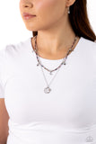 Constant as the Stars - Purple Necklace - Paparazzi Accessories Necklace Bedazzle Me Pretty Mobile Fashion Boutique