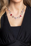 Contemporary Cupid - Multi Necklace - Paparazzi Accessories Necklace Bedazzle Me Pretty Mobile Fashion Boutique
