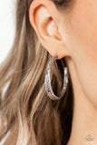 CONTOUR de Force - Silver Earrings - Paparazzi Accessories Earrings Bedazzle Me Pretty Mobile Fashion Boutique