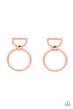 CONTOUR Guide - Copper Post Earrings - Paparazzi Accessories Post Earrings Bedazzle Me Pretty Mobile Fashion Boutique