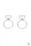 CONTOUR Guide - Silver Post Earrings - Paparazzi Accessories Post Earrings Bedazzle Me Pretty Mobile Fashion Boutique