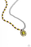 Contrasting Candy - Green Necklace - Paparazzi Accessories Necklace Bedazzle Me Pretty Mobile Fashion Boutique