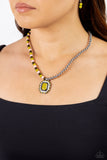 Contrasting Candy - Green Necklace - Paparazzi Accessories Necklace Bedazzle Me Pretty Mobile Fashion Boutique