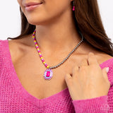 Contrasting Candy - Multi Necklace - Paparazzi Accessories Necklace Bedazzle Me Pretty Mobile Fashion Boutique