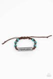 Conversation Piece - Blue Bracelet - Paparazzi Accessories Bracelet FS-Bedazzle Me Pretty Mobile Fashion Boutique