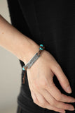 Conversation Piece - Blue Bracelet - Paparazzi Accessories Bracelet FS-Bedazzle Me Pretty Mobile Fashion Boutique