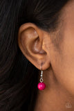 Cool Cascade - Pink Necklace - Paparazzi Accessories Necklace Bedazzle Me Pretty Mobile Fashion Boutique