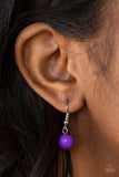Cool Cascade - Purple Necklace - Paparazzi Accessories Necklace Bedazzle Me Pretty Mobile Fashion Boutique