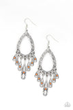 Cool Colada - Orange Earrings - Paparazzi Accessories Earrings Bedazzle Me Pretty Mobile Fashion Boutique