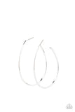 Cool Curves - Silver Earrings - Paparazzi Accessories Earrings Bedazzle Me Pretty Mobile Fashion Boutique