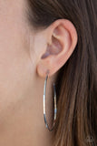 Cool Curves - Silver Earrings - Paparazzi Accessories Earrings Bedazzle Me Pretty Mobile Fashion Boutique