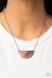Cool, PALM, and Collected - Copper Necklace - Paparazzi Accessories Necklace Bedazzle Me Pretty Mobile Fashion Boutique