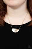 Cool, PALM, and Collected - Gold Necklace - Paparazzi Accessories Necklace Bedazzle Me Pretty Mobile Fashion Boutique