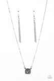 Coral Coasts - Silver Necklace - Paparazzi Accessories Necklace Bedazzle Me Pretty Mobile Fashion Boutique
