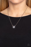 Coral Coasts - Silver Necklace - Paparazzi Accessories Necklace Bedazzle Me Pretty Mobile Fashion Boutique
