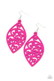 Coral Garden - Pink Earrings - Paparazzi Accessories Earrings FS-Bedazzle Me Pretty Mobile Fashion Boutique