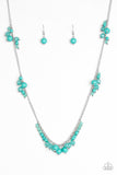Coral Reefs - Green Necklace - Paparazzi Accessories Necklace Bedazzle Me Pretty Mobile Fashion Boutique