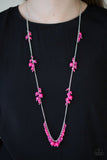 Coral Reefs - Pink Necklace - Paparazzi Accessories Necklace Bedazzle Me Pretty Mobile Fashion Boutique
