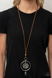 CORD-inated Effort - Brown Lanyard - Paparazzi Accessories Lanyard Bedazzle Me Pretty Mobile Fashion Boutique