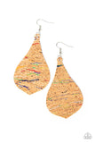 Cork Coast - Multi Earrings - Paparazzi Accessories Earrings Bedazzle Me Pretty Mobile Fashion Boutique