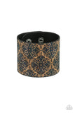 Cork Culture - Blue Bracelet - Paparazzi Accessories Bracelet Bedazzle Me Pretty Mobile Fashion Boutique