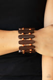 Coronado Cabana - Orange Bracelet - Paparazzi Accessories Bracelet Bedazzle Me Pretty Mobile Fashion Boutique