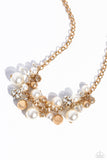 Corporate Catwalk - Gold Necklace - Paparazzi Accessories Necklace Bedazzle Me Pretty Mobile Fashion Boutique
