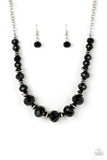 Cosmic Cadence - Black Necklace - Paparazzi Accessories Necklace Bedazzle Me Pretty Mobile Fashion Boutique