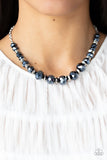 Cosmic Cadence - Blue Necklace - Paparazzi Accessories Necklace Bedazzle Me Pretty Mobile Fashion Boutique