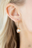 Cosmic Closeup - Gold Necklace - Paparazzi Accessories Necklace Bedazzle Me Pretty Mobile Fashion Boutique