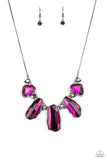 Cosmic Cocktail - Pink Necklace - Paparazzi Accessories Necklace FS-Bedazzle Me Pretty Mobile Fashion Boutique