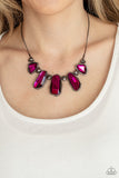 Cosmic Cocktail - Pink Necklace - Paparazzi Accessories Necklace FS-Bedazzle Me Pretty Mobile Fashion Boutique