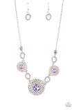 Cosmic Cosmos - Purple Necklace - Paparazzi Accessories Necklace Bedazzle Me Pretty Mobile Fashion Boutique