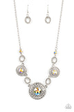 Cosmic Cosmos - Yellow Necklace - Paparazzi Accessories Necklace Bedazzle Me Pretty Mobile Fashion Boutique