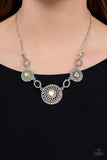 Cosmic Cosmos - Yellow Necklace - Paparazzi Accessories Necklace Bedazzle Me Pretty Mobile Fashion Boutique