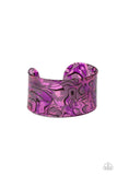 Cosmic Couture - Purple Bracelet - Paparazzi Accessories Bracelet Bedazzle Me Pretty Mobile Fashion Boutique