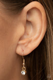 Cosmic Curator - Gold Necklace - Paparazzi Accessories Necklace Bedazzle Me Pretty Mobile Fashion Boutique