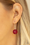 Cosmic Getaway - Red Necklace - Paparazzi Accessories Necklace Bedazzle Me Pretty Mobile Fashion Boutique