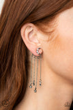 Cosmic Goddess - White Post Earrings - Paparazzi Accessories Post Earrings Bedazzle Me Pretty Mobile Fashion Boutique