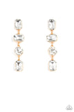 Cosmic Heiress - Gold Post Earrings - Paparazzi Accessories Post Earrings Bedazzle Me Pretty Mobile Fashion Boutique