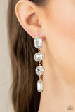 Cosmic Heiress - Gold Post Earrings - Paparazzi Accessories Post Earrings Bedazzle Me Pretty Mobile Fashion Boutique