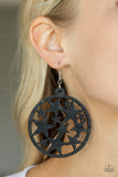 Cosmic Paradise - Black Earrings - Paparazzi Accessories Earrings Bedazzle Me Pretty Mobile Fashion Boutique