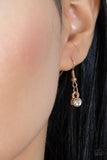 Cosmic Runway - Gold Necklace - Paparazzi Accessories Necklace FS-Bedazzle Me Pretty Mobile Fashion Boutique