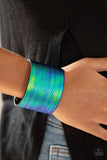 Cosmo Cruise - Blue Bracelet - Paparazzi Accessories Bracelet Bedazzle Me Pretty Mobile Fashion Boutique