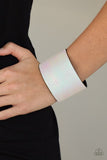 Cosmo Cruise - White Bracelet - Paparazzi Accessories Bracelet Bedazzle Me Pretty Mobile Fashion Boutique