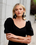 Cosmopolitan Charisma - Black Earrings - Paparazzi Accessories Earrings Bedazzle Me Pretty Mobile Fashion Boutique