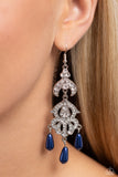 Cosmopolitan Combo - Blue Earrings - Paparazzi Accessories Earrings Bedazzle Me Pretty Mobile Fashion Boutique