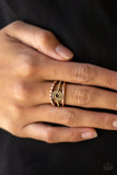 Cost of Living - Copper Ring - Paparazzi Accessories Ring Bedazzle Me Pretty Mobile Fashion Boutique