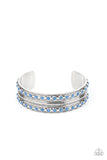 Costa Rica Retreat - Blue Bracelet - Paparazzi Accessories Bracelet Bedazzle Me Pretty Mobile Fashion Boutique