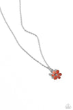 Cottage Retreat - Orange Necklace - Paparazzi Accessories Necklace Bedazzle Me Pretty Mobile Fashion Boutique